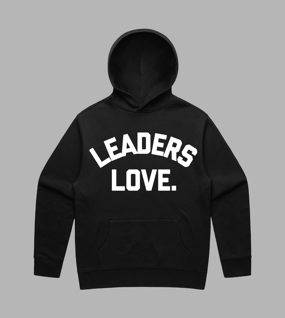 Classic Black Leaders Love Hooded Sweatshirt